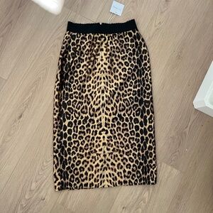 Love + Harmony Leopard Print Midi Skirt – Size Medium – NWT